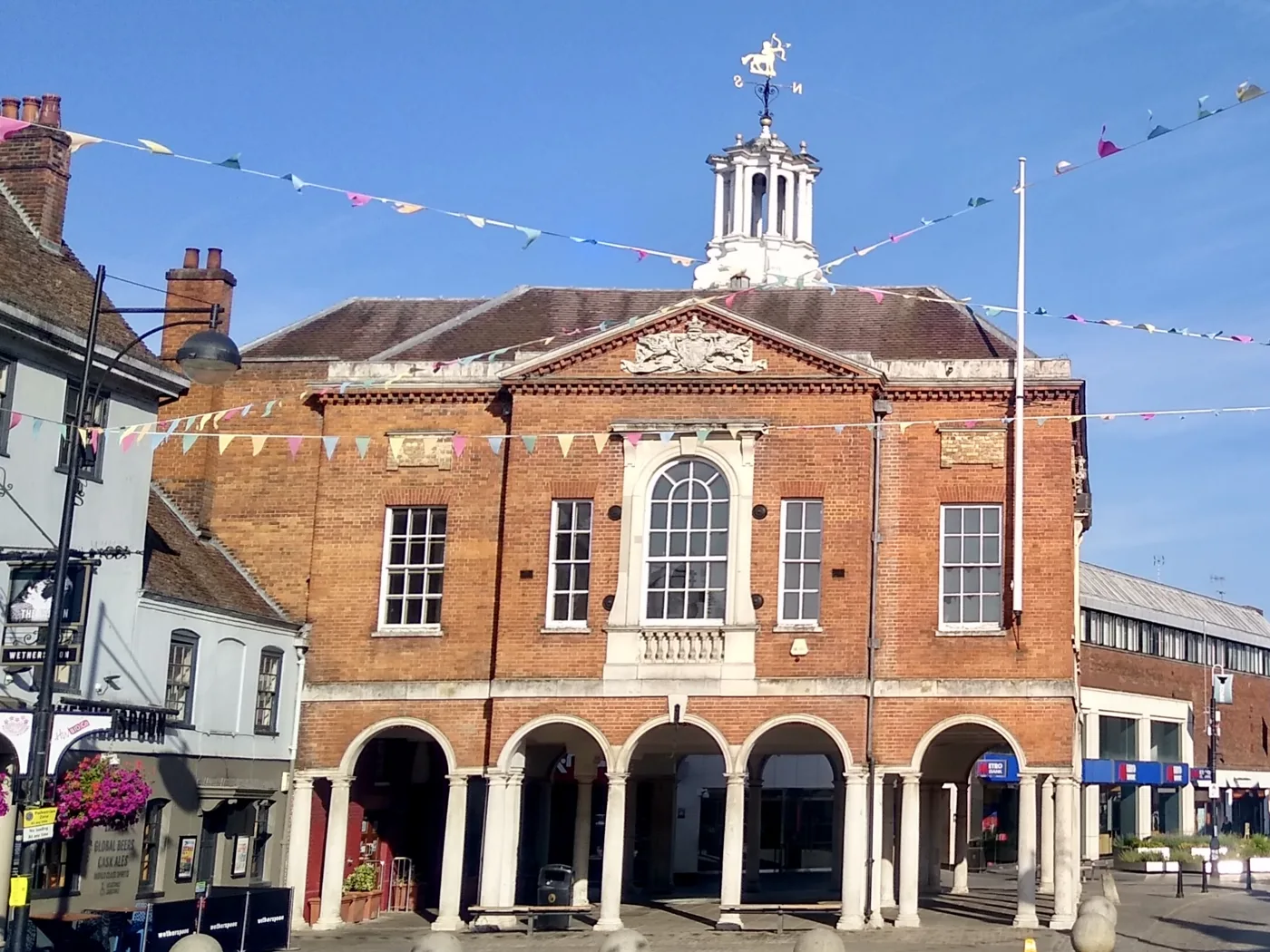 High Wycombe Guildhall in July 2026. The town's Charter Trustees, who account for £2.43 of a band D bill, are the body that keeps the town's mayoralty going.